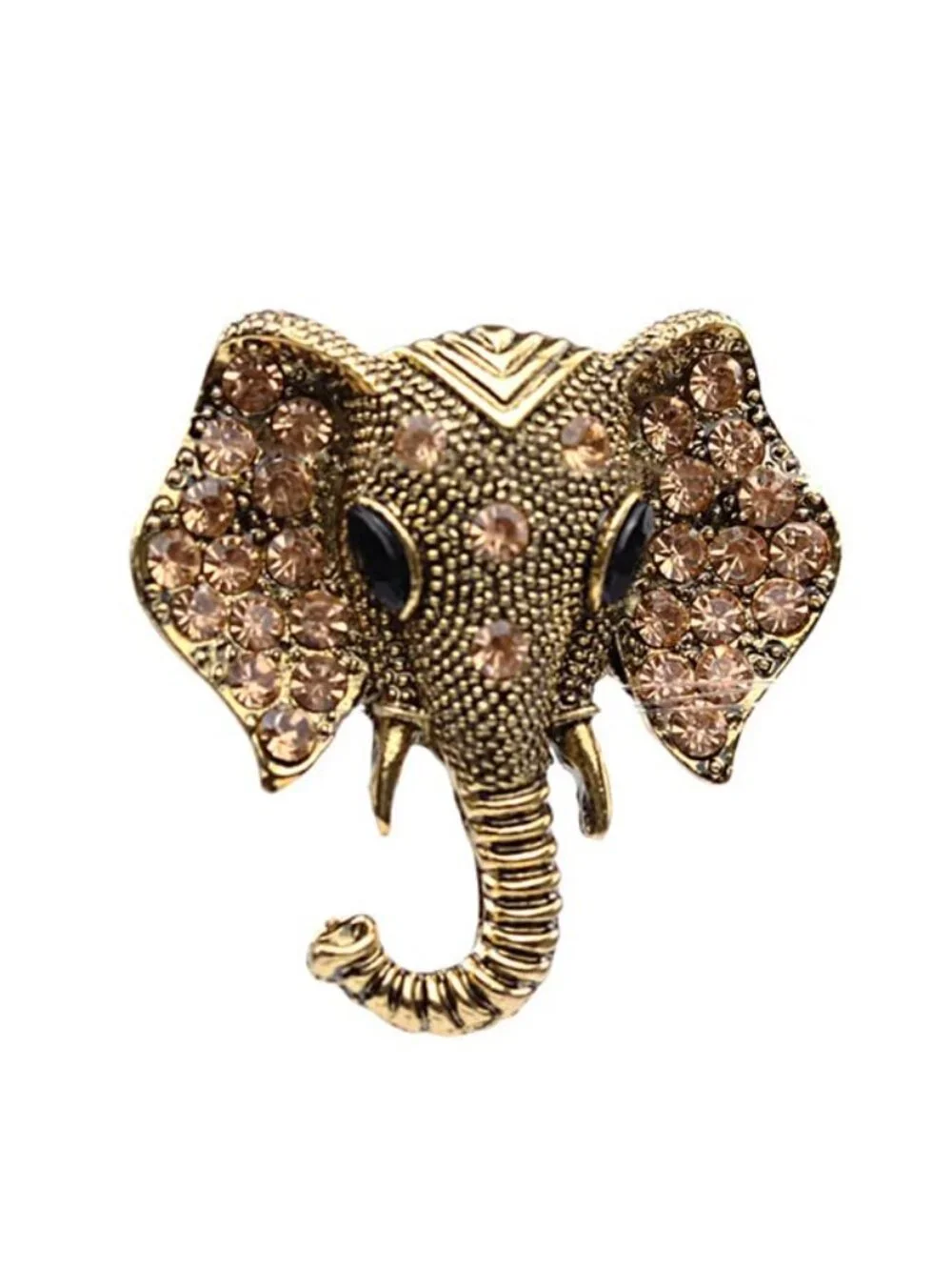 Elephant Crystal Brooch Pin, Rhinestone Animal Elephant Suit‎ Pin Elephant Lapel